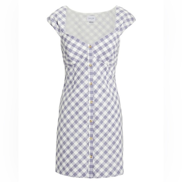 SAYLOR
Hadleigh Gingham Mini Dress - Picture 2 of 9